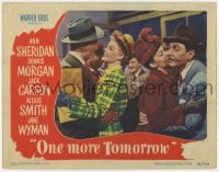 8d737 ONE MORE TOMORROW LC 1946 Dennis Morgan embraces pretty Ann Sheridan in crowd!