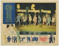 8d740 PAJAMA PARTY LC #8 1964 great image of Annette Funicello leading dance by swimming pool!