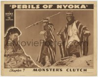8d750 PERILS OF NYOKA chapter 7 LC 1942 Kay Aldridge, Republic serial, Monster's Clutch!