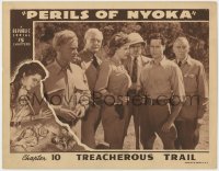 8d749 PERILS OF NYOKA chapter 10 LC 1942 Lorna Gray, Republic Africa serial, Treacherous Trail!