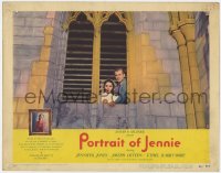 8d761 PORTRAIT OF JENNIE LC #5 1949 Joseph Cotten & beautiful ghost Jennifer Jones in window!