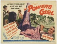 8d140 POWERS GIRL TC 1942 George Murphy, Anne Shirley, great art of super sexy fashion model!