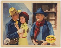 8d771 PUBLIC COWBOY NO 1 LC 1938 c/u of William Farnum smiling at Gene Autry & Ann Rutherford!