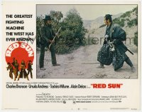 8d780 RED SUN LC #1 1972 cowboy Charles Bronson & samurai Toshiro Mifune face to face!