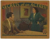 8d820 SECRETS OF AN ACTRESS LC 1938 pretty Kay Francis looks surprised at architect George Brent!