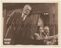 8d829 SHERLOCK HOLMES LC 1950s Worlock eavesdrops on Basil Rathbone & Nigel Bruce, Terror by Night!