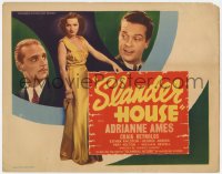 8d159 SLANDER HOUSE TC 1938 full-length sexy Adrianne Ames between Craig Reynolds & George Meeker!