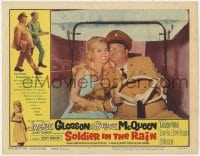 8d843 SOLDIER IN THE RAIN LC #8 1964 Jackie Gleason in cart with beautiful Tuesday Weld & her dog!