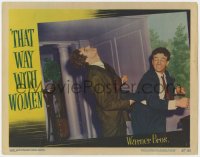 8d883 THAT WAY WITH WOMEN LC #7 1947 great close up of Dane Clark punching Craig Stevens!