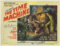 8d176 TIME MACHINE TC 1960 H.G. Wells, Rod Taylor, Yvette Mimieux, cool Reynold Brown sci-fi art!