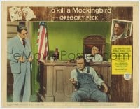 8d912 TO KILL A MOCKINGBIRD LC #6 1963 Gregory Peck in courtroom with James Anderson & Paul Fix!
