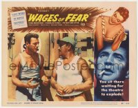 8d947 WAGES OF FEAR LC #6 1955 Henri-Georges Clouzot classic, great close up of Yves Montand!