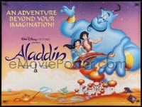 8f782 ALADDIN DS British quad 1993 classic Walt Disney Arabian fantasy cartoon!