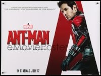 8f784 ANT-MAN teaser DS British quad 2015 Paul Rudd in title role, Douglas, Lilly!