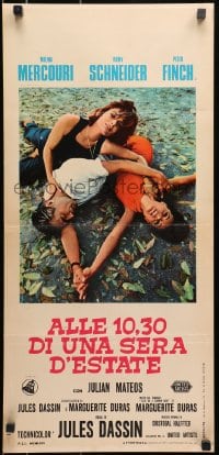 8f610 10:30 P.M. SUMMER Italian locandina 1966 Melina Mercouri, Romy Schneider & Peter Finch!