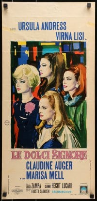 8f624 ANYONE CAN PLAY Italian locandina 1968 sexy Ursula Andress, Virna Lisi, Claudine Auger & Mell