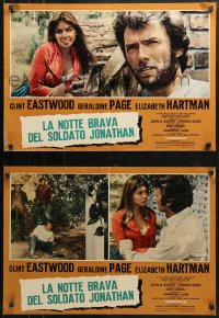 8f600 BEGUILED group of 6 Italian 18x26 pbustas 1971 Clint Eastwood & Geraldine Page, Don Siegel!