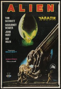 8f068 ALIEN Turkish 1981 Ridley Scott classic, cool different Geiger Monster art by Omer Muz!