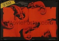 8f026 AREA Ukrainian 1989 cool different art of chair covered in red cloth by Shostya!