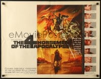 8g452 4 HORSEMEN OF THE APOCALYPSE style A 1/2sh 1961 incredible artwork by Reynold Brown!