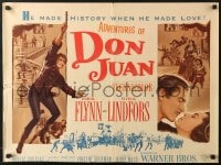 8g456 ADVENTURES OF DON JUAN 1/2sh 1949 Errol Flynn made history when he made love to Viveca Lindfors!