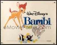 8g486 BAMBI 1/2sh R1982 Walt Disney cartoon deer classic, great art with Thumper & Flower!