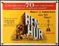 8g500 BEN-HUR int'l 1/2sh R1969 Charlton Heston, William Wyler classic religious epic, 70mm!