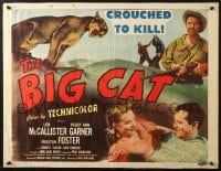 8g507 BIG CAT 1/2sh 1949 Lon McCallister & a crazed mountain lion who wants to kill!