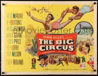 8g508 BIG CIRCUS style A 1/2sh 1959 Victor Mature, Red Buttons, Rhonda Fleming, big top art!