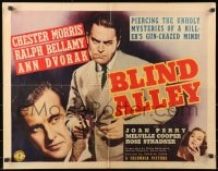 8g523 BLIND ALLEY 1/2sh 1939 great images of Chester Morris, Ralph Bellamy & sexy Ann Dvorak, rare!
