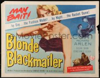 8g524 BLONDE BLACKMAILER 1/2sh 1958 bad girl Susan Shaw's body was the secret to the shakedown!