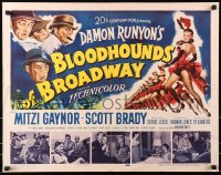 8g528 BLOODHOUNDS OF BROADWAY 1/2sh 1952 Mitzi Gaynor & sexy showgirls, from Damon Runyon story!