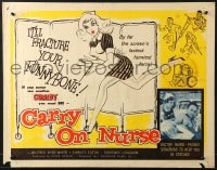8g550 CARRY ON NURSE 1/2sh 1960 English hospital sex, the screen's fastest funniest farce!