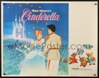 8g557 CINDERELLA 1/2sh R1981 Walt Disney classic romantic cartoon, image of prince & mice!