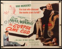 8g568 CORPSE CAME C.O.D. style B 1/2sh 1947 art of Joan Blondell, Brent & sexy Adele Jergens!