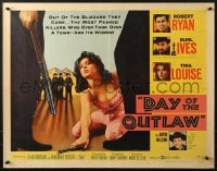 8g580 DAY OF THE OUTLAW style A 1/2sh 1959 Robert Ryan, Burl Ives, sexy Tina Louise!