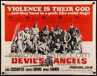 8g592 DEVIL'S ANGELS 1/2sh 1967 Corman, Cassavetes, their god is violence, lust - law they live by