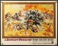 8g597 DISTANT TRUMPET 1/2sh 1964 art of Troy Donahue vs Indians by Frank McCarthy!