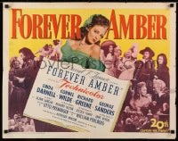 8g644 FOREVER AMBER 1/2sh 1947 sexy Linda Darnell, Cornel Wilde, directed by Otto Preminger!