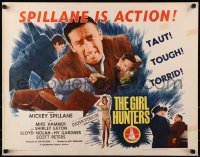 8g657 GIRL HUNTERS 1/2sh 1963 Mickey Spillane pulp fiction, sexy barely-dressed Shirley Eaton!