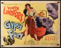 8g672 GYPSY FURY 1/2sh 1951 Singoalla, striking art of sexy Viveca Lindfors, Alf Kjellin!!