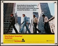 8g695 HOT ROCK 1/2sh 1972 Robert Redford, George Segal, cool cast portrait on the street!