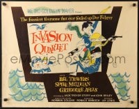 8g708 INVASION QUARTET 1/2sh 1961 art of screwball military men Bill Travers & Spike Milligan!