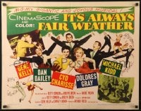8g712 IT'S ALWAYS FAIR WEATHER 1/2sh 1955 Gene Kelly, Cyd Charisse, Dan Dailey & Dolores Gray!