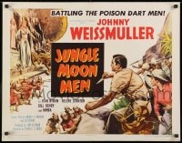 8g724 JUNGLE MOON MEN 1/2sh 1955 Johnny Weissmuller is NOT Jungle Jim, Jean Byron!