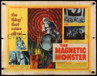 8g770 MAGNETIC MONSTER style B 1/2sh 1953 cosmic Frankenstein came alive & will swallow the Earth!