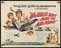 8g780 McHALE'S NAVY JOINS THE AIR FORCE 1/2sh 1965 great art of Tim Conway in wacky flying ship!