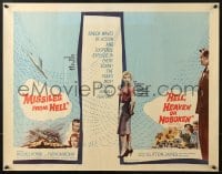 8g786 MISSILES FROM HELL/HELL, HEAVEN OR HOBOKEN 1/2sh 1959 WWII action double bill!