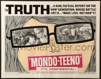 8g789 MONDO TEENO 1/2sh 1967 truth about the NOW generation, make love-not war!
