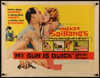 8g800 MY GUN IS QUICK 1/2sh 1957 Mickey Spillane, introducing Robert Bray as Mike Hammer!